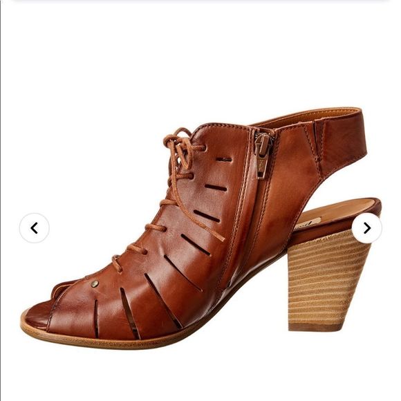 Paul Green - Brown Leather Cosmo Lace-Up Bootie - Picture 2 of 7